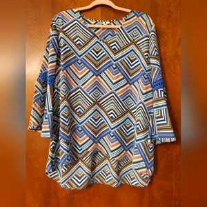 Cato Geometric Women's Top Size XL